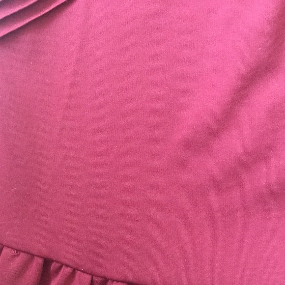 Chic Burgundy Mini Dress with Crochet Detailing - Picture 12 of 12